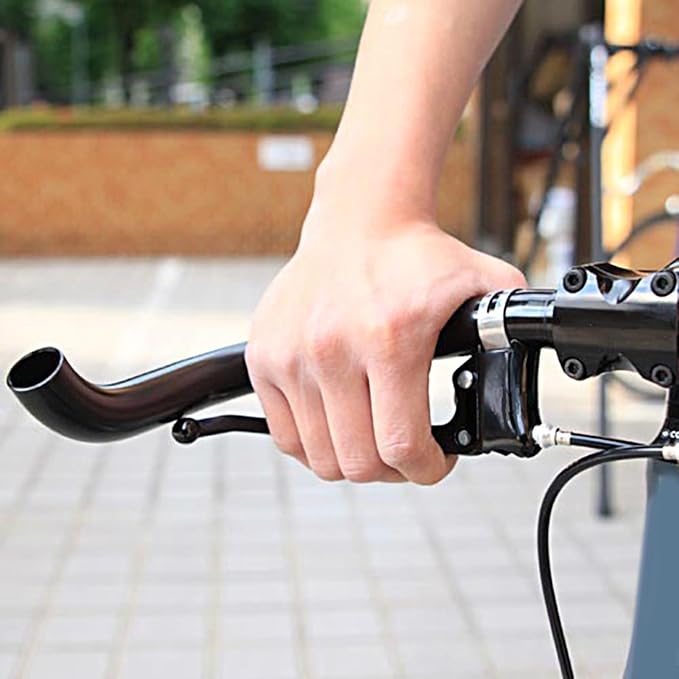 Keenso Brake Lever, Bent Design Handlebar Brake Lever, Metal Alloy Construction, Quick Installation, Retro Style, Fixed Gear Bikes, City Commuters, Mountain Bikes, Folding Bikes