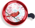 WIRESTER Red Aluminum Round Bike Bell, Classic Ring Bicycle Bell, Bike Accessories Bell Ring for Adults Kids Girls Boys