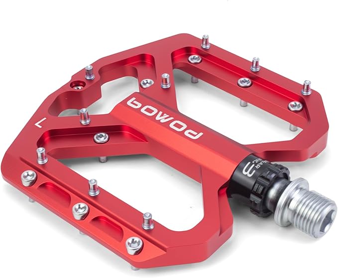 Bike Pedals 9/16" Lightweight Non-Slip Bicycle Platform Pedals - Fits Most Adult Bikes & Mountain Bikes &MTB, Road Bikes and Slip-Resistant Design