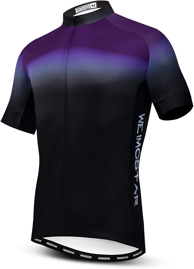 Men's Cycling Jersey Short Sleeve Bike Shirts Bicycle Jacket with Pockets