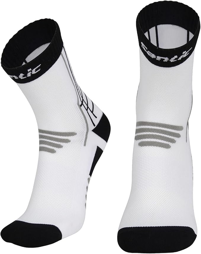 Santic Men's & Women's Cycling Socks Cotton Running Hiking Soccer Socks Crew Athletic Anklets