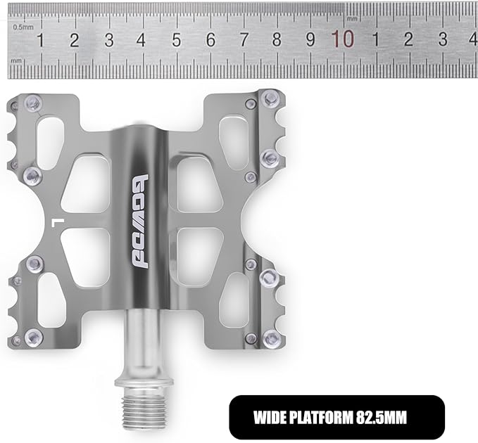 Bike Pedals 9/16" Lightweight Non-Slip Bicycle Platform Pedals - Fits Most Adult Bikes & Mountain Bikes &MTB, Road Bikes and Slip-Resistant Design