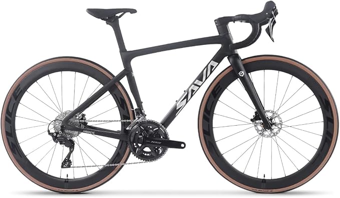 SAVADECK Carbon Road Bike,Lightweight Full Carbon Racing Bicycle with Shimano 105 R7120 24S Shift Groupset and Hydraulic Oil Disc Brake Bike