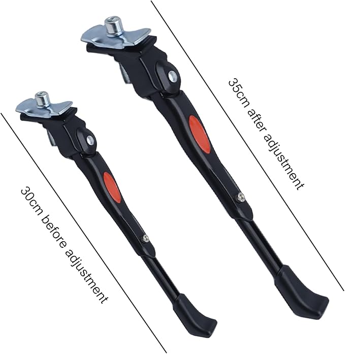 1Pcs Bicycle Kickstand Aluminum Center Mount Bike Kickstand Fits 24-29 Inch Bicycles (Adjustable)