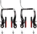 RUJOI Bike Brakes Set,Mountain Bike V Brakes Type,V-Brake Replacement Set for MTB, Road Bike,BMX,E Bike Black (2 Pack)…