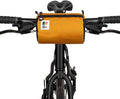 Handlebar Bike Bag – Water-Resistant Hard Shell with Quick-Access Zipper, Side Mesh Pockets, and Spacious Storage – Ideal for Cycling, Commuting, and Adventure Rides (Golden Yellow)