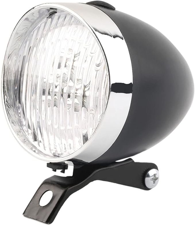 Retro Bike Headlight for Night Riding - Vintage Bike Lights Front and Rear, Lowrider Bicycle Parts, Headlamp Flashlight, LED Bicycle Lights for Women, Beach Cruiser Accessories