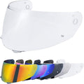 VCOROS I90 Helmet Shield Replacement, I90 Helmet Visor Shield Compatible with HJ-33 I91 Motorcycle Helmet Accessories (Clear)