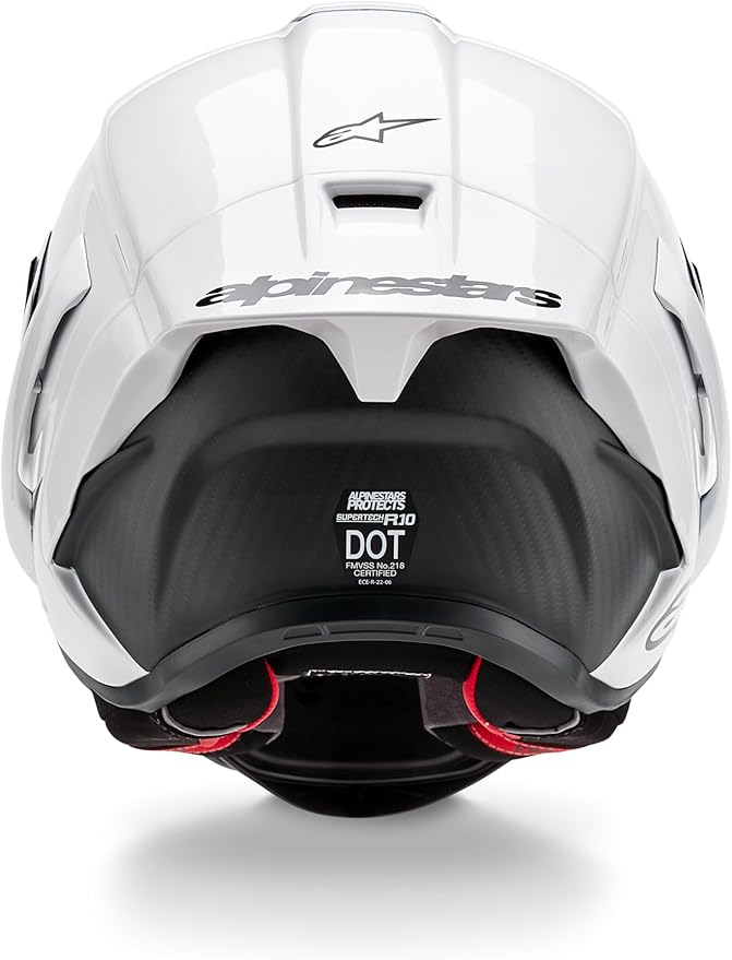 Alpinestars Supertech R10 Solid Helmet, Carbon Shell, CE-Certified, Advanced Ventilation & Fit