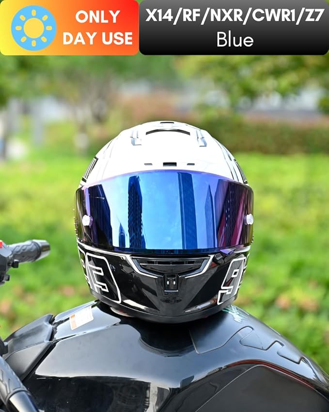 CWR-F1 Shield for RF-1200 Visor X14 NXR RF-SR Z7 Motorcycle Helmet Visor Replacement Sun Protection Anti-Scratch, Universal