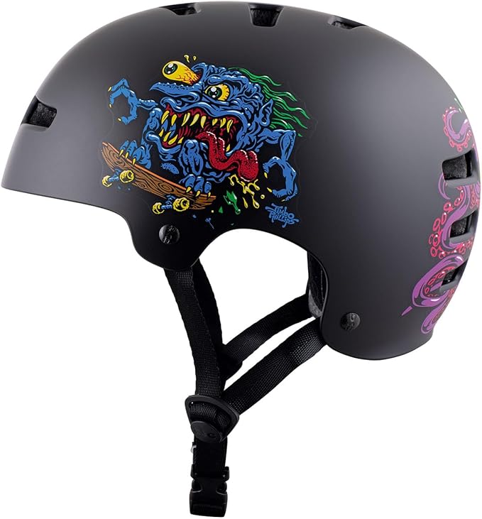 TSG Evolution Bike & Skate Helmet | for Cycling, BMX, Skateboarding, Rollerblading, Roller Derby, E-Boarding, E-Skating, Longboarding | Triple Certified, Swiss Design