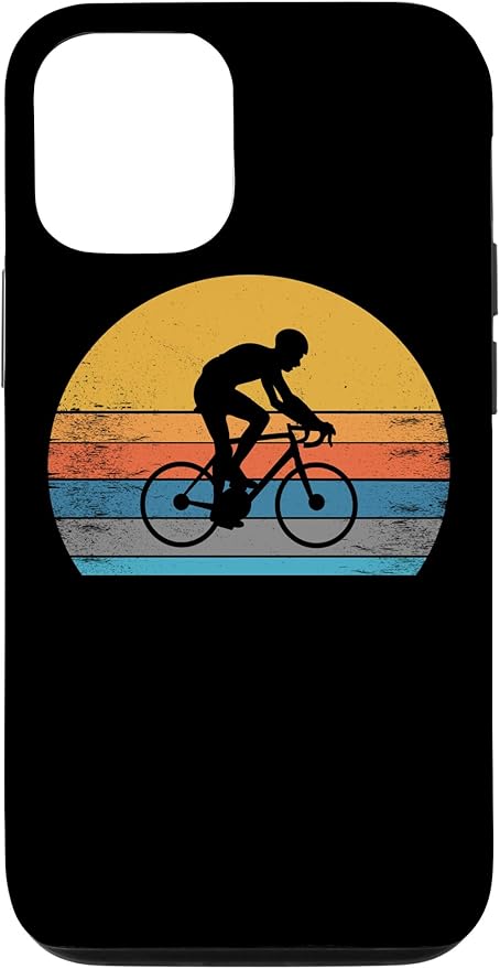 Racing Road Bike Vntage Cycling Riding Racing Bike Bicycle Case for iPhone 12/12 Pro