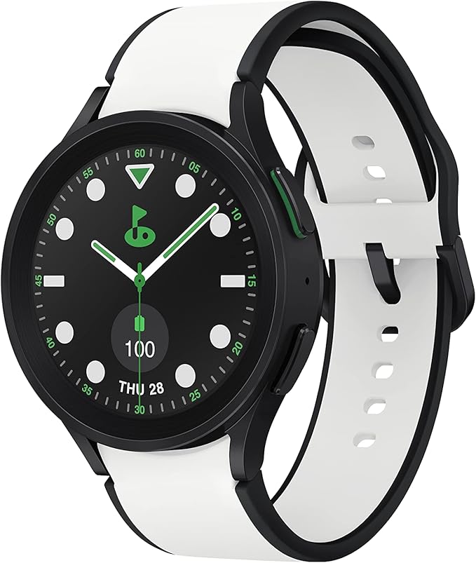 SAMSUNG Galaxy Watch 5 Pro Golf Edition, 45mm Bluetooth Smartwatch w/ Body, Health, Fitness and Sleep Tracker, Improved Battery, Enhanced GPS Tracking, US Version, Black Bezel w/Two-Tone Band