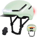 Shinmax Bike Helmet with Turn Signals, NTA Certified up to 45km/h, Bicycle Helmet for Men Women with USB Rechargeable Rear Light, Viser, Cycling Helmet for E-Bike & S-Pedelec,Scooter, Commuter, Adults