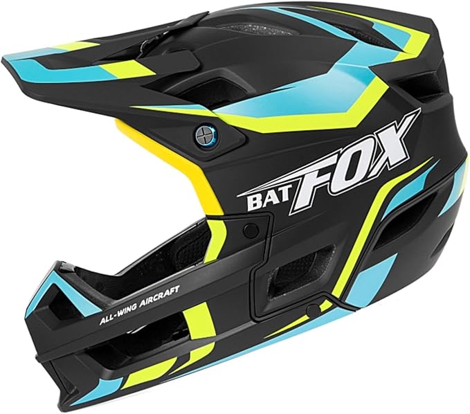 BATFOX Full Face Mountain Bike Helmet for Men Women Adult Helmet Downhill DH BMX MTB