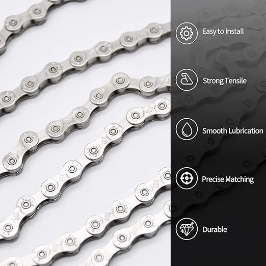 9 Speed Bike Chain, Bike Chain for Road Mountain Racing Cycling
