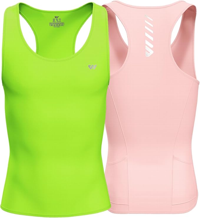 Lo.gas Sleeveless Cycling Jersey Men, Biking Base Layer Breathable and Lightweight with Back Pocket Sports Vest