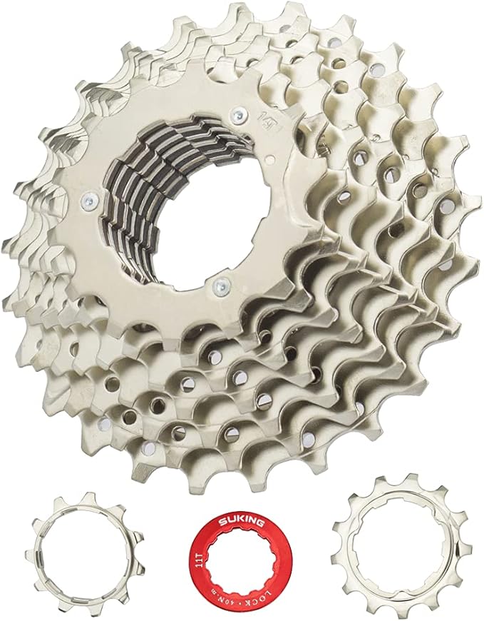CYSKY 8/9/10/11/12-Speed Cassette 11-25T/28T/32T/34T/36T/40T/42T/46T/50T/52T Bike Sprocket Freewheel Compatible with Shimano, Sram HG Hub, Fit for Mountain Bike, Road Bike, MTB Cassette