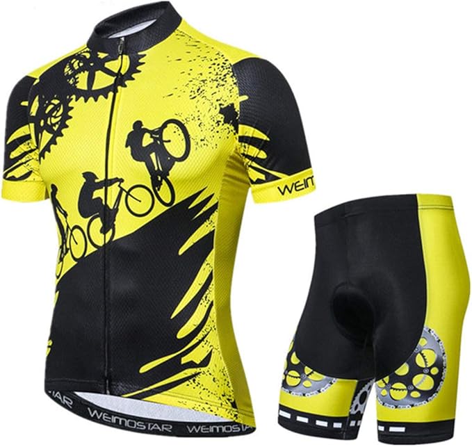 Sportswear Cycling Jerseys Short Sleeve Bike Clothing Bike top Men MTB Jersey Breathable Summer Black