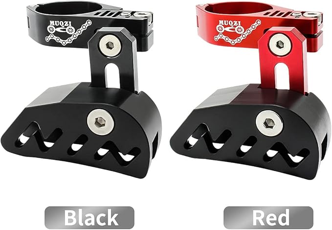 MUQZI Chain Guide, Aluminum Alloy Bike Chain Guide Mountain Bike Chain Deflectors Adjustable MTB Cycle Single Crankset Bicycle Chain Protector