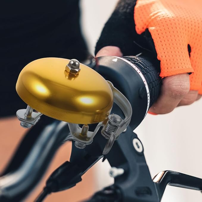 2pcs Aluminum Alloy Mountain Bike Bell Vintage Cycling Bell Loud Sound Bike Accessories and Adults Safe Riding
