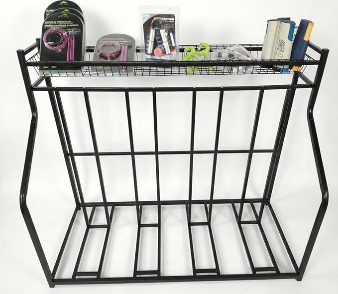 Sporting Gear Storage Rack, 4-Bike Stand, Garage Bicycle Organizer, Indoor Floor Bike Rack Storage Station