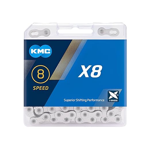 KMC Chain 8SP X8-Silver/Grey - X8.93