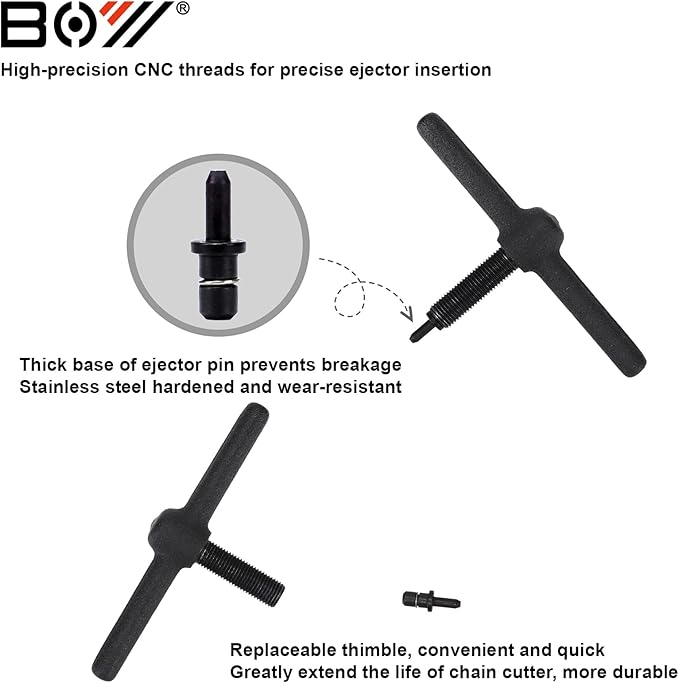 Universal Bike Chain Tool Kit with Bike Breaker Main Chain Pliers Chain Checker for Road MTB Bike 1-13 Speed Chain Disassemble Chain Splitter and Breaker