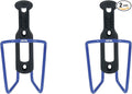 ZEFAL Pack of 2 Aluminium Plast 124 Bicycle Bottle Cages - Aluminium Bottle Holder for All Types of Bikes - Lightweight and Robust - Blue
