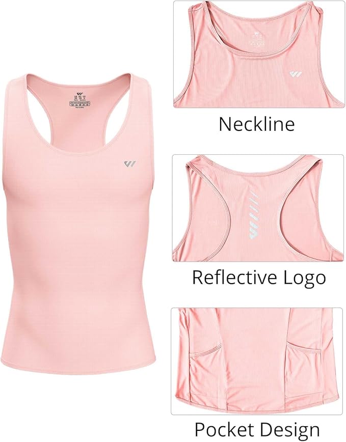 Lo.gas Sleeveless Cycling Jersey Men, Biking Base Layer Breathable and Lightweight with Back Pocket Sports Vest