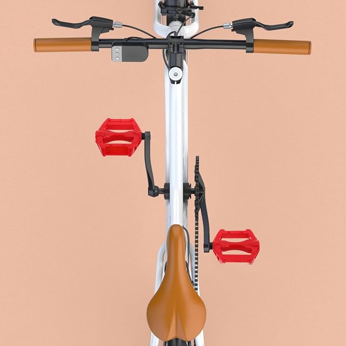 Alasum Non-Slip Mountain Bicycle Pedals Flat, Durable Plastic Bike Parts for Road Bikes, Red Pedals for Kids and Boys Cycling on Streets, Parks, and Trails
