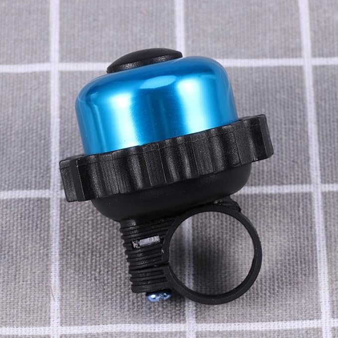Luxshiny Rotating Cycle Bell Horn Set 3pcs Loud Vintage Bike Bells with Red Blue Silver Metal for Road Mountain Bicycle Accessories
