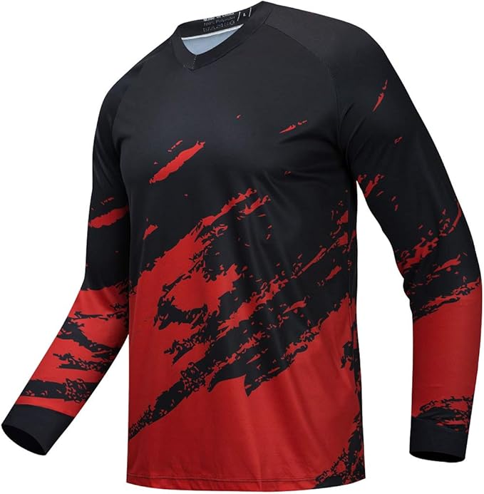 Men's Racing Shirts Summer Motocross Jersey Bicycle Sportswear MTB Jersey Long Sleeve Mountain Bike Clothes