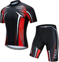 Men's Cycling Jersey Set, Summer Mountain Bike Clothing Short Sleeved Riding Jerseys