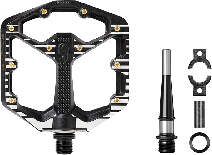 Crankbrothers Stamp Flat MTB Pedals - Size-Specific, Lightweight, Versatile, Durable Bike Pedals