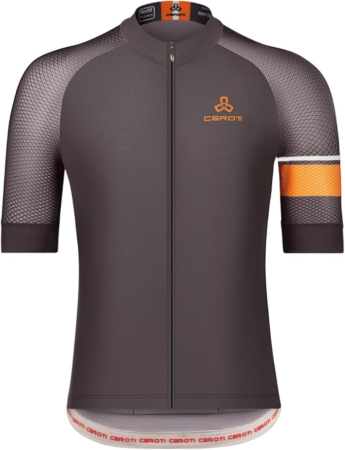 CEROTIPOLAR Snug Fit Men AirCool Cycling Jersey Bike Shirts UPF50+,PRO Dry Fit Light Weight Fabric
