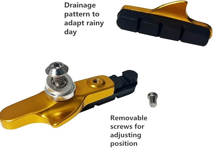 4PCS Premium Bike Brake Pads, Professional Mountain Bicycle V-Brake Pads, Bike Brake Blocks Kit