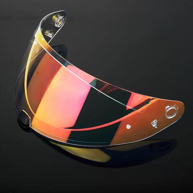 Helmet Visor Replacement Face Shield for HJ-31 i70/i10 Shield Visor Wind Shield Helmet Lens (Revo Clear Red)