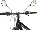 Bike Mirror,2 Pack Bicycle Mirror for Handlebars – Adjustable Bike Mirrors Handlebar Mount,Wide Field of View for Safe Cycling,Easy Installation
