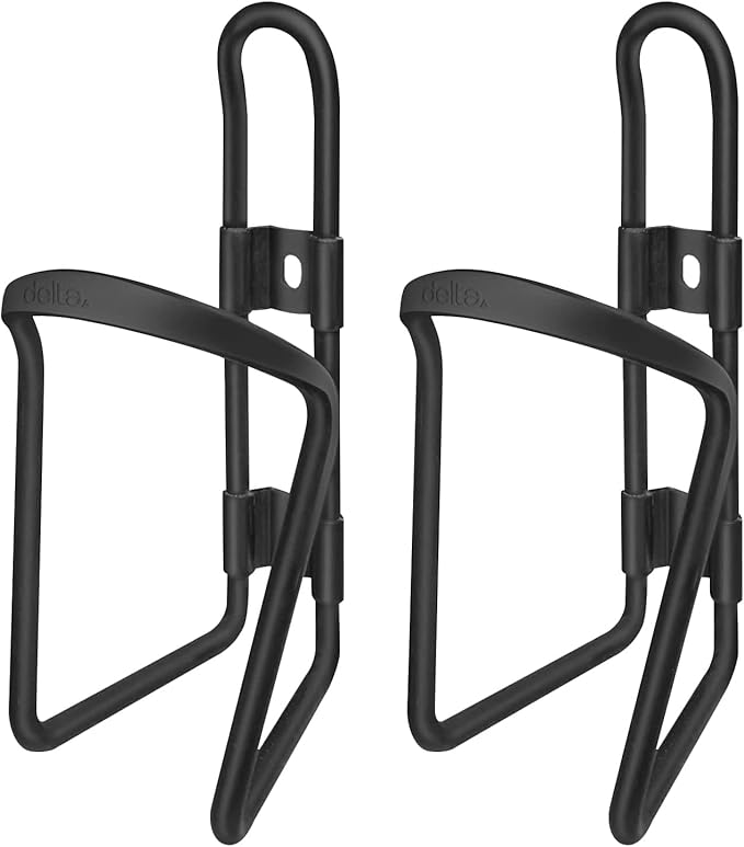 Lightweight Bike Water Bottle Holder by Delta Cycle - Bottle Cage Holder Mount - Compatible with Any Standard Water Bottle - Easy Installation Quickly Mounts to Any Bike