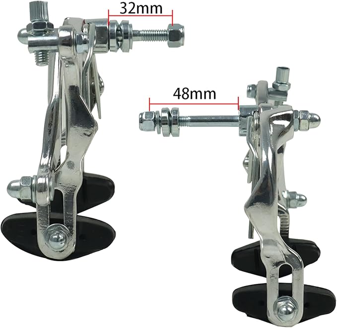 FOMTOR Bike Brake C Brake Caliper Set Bicycle Rear & Front Brakes Kit Aluminum Alloy Side Pull Brake for MTB Mountain Bike, Road Bicycle(1 Pair)