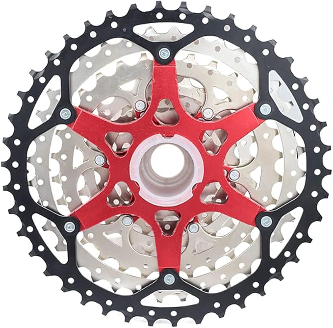 VG SPORTS 8/9/10/11/12 Speed Ultra-Light Bike Cassette for Mountain Bike 11-40T/11-42T/11-46T/11-50T/11-52T MTB Cassette Lightweight Aluminum Bracket Cassette