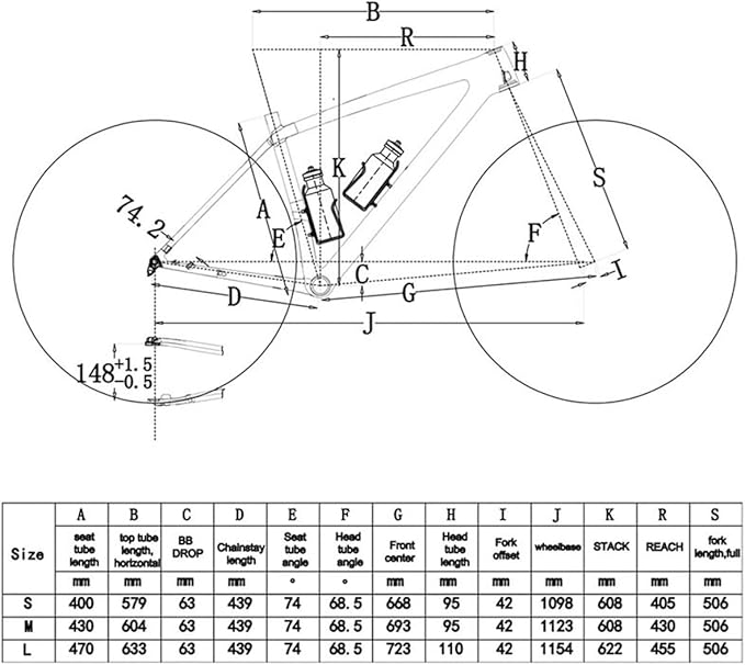 15.7" 16.9" 18.5" Ultralight Carbon Fibre Disc Brake Frame 29er Mountain Bike Boost Frame 12 * 148mm Thru-Axle XC Cyclocross Bikes Rigid Frame BSA BB73mm(29 * 15.7")