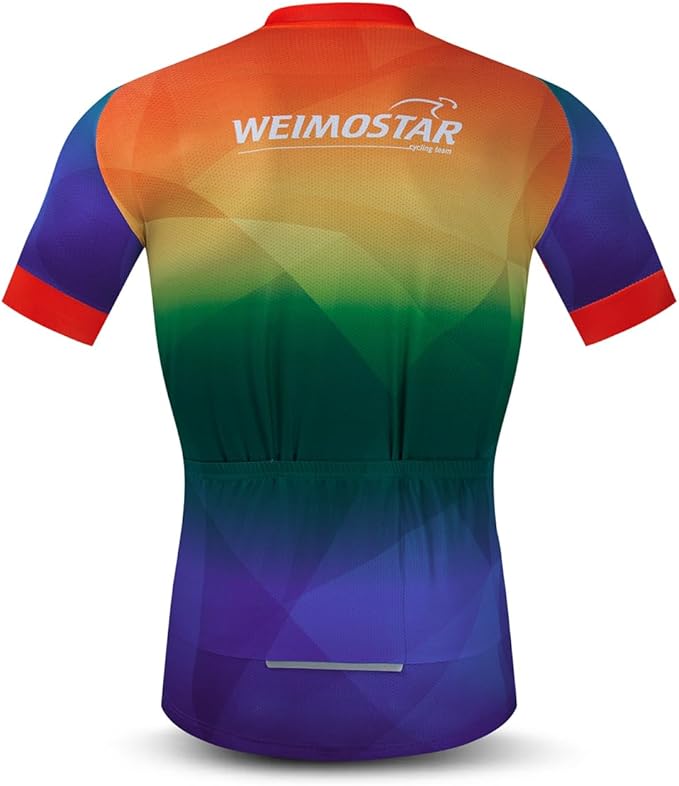 Men's Cycling Jerseys Wolf Print Bicycle Shirts Summer Road Bike Clothes Quick Dry Breathable