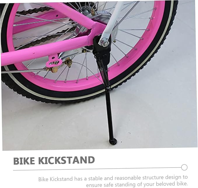 Toyvian Kids Adjustable Bike Kickstand Aluminum Alloy Side Support for Balance Bikes Foot Support Bracket for Children and Outdoor Use