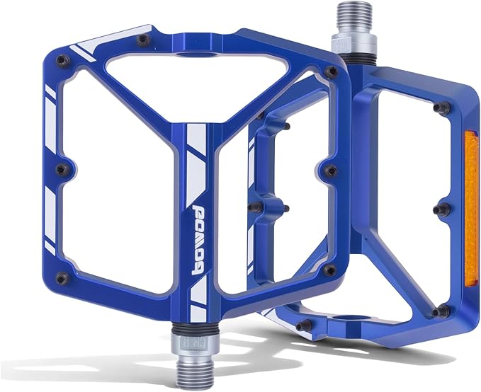 Bike Pedals 9/16" Lightweight Non-Slip Bicycle Platform Pedals - Fits Most Adult Bikes & Mountain Bikes &MTB, Road Bikes and Slip-Resistant Design