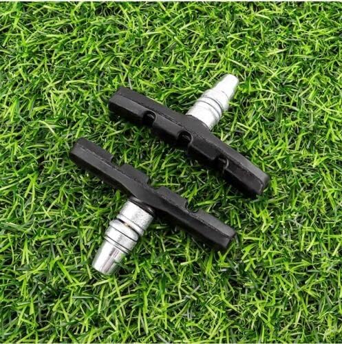5 Pairs High Grade Bike V-Brake Pads | Professional Mountain Bicycle Brake Shoes | 70mm Blocks Shoes with Hex Nut and Shims | Universal Bicycle Brake Blocks Set - Bike Accessories