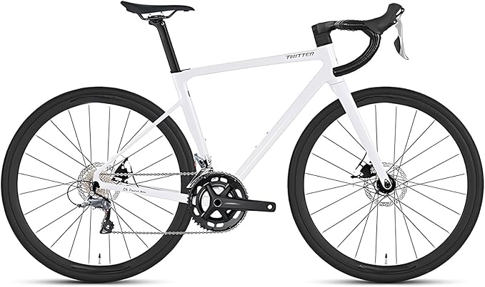 700C Road Bike Frameset 41cm 45cm 48cm 51cm 54cm Aluminum Alloy Disc Brake Frame with Carbon Fibre Fork Thru Axle F12x100mm R12x142mm Internal Routing BSA BB68mm