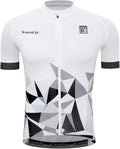 Santic Men’s Cycling Jersey Short Sleeve Bike Shirts for Men Bicycle Jacket with Pockets Breathable & Quick Dry Yorkson