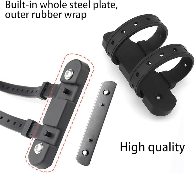 Bike Bottle Cage Mounting Base Black Tup Non-Hole Mounting Clip with Screw Wrench MTB Bike Kettle Stand Base Widely Use On Handlebar/Seatpost Tube/Frame